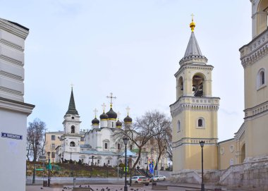 Eski bahçelerdeki Aziz Vladimir Kilisesi 1514 yılında mimar Aleviz Fryazin tarafından Çar Vasily III tarafından inşa edilmiştir. Kilise 1516 'da kutsandı. Rusya, Moskova, Şubat 2020