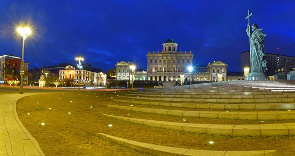 비스카야 Borovitskaya Square 모스크바의 크렘린 근처에 광장중 러시아 모스크바 2020 — 스톡 사진