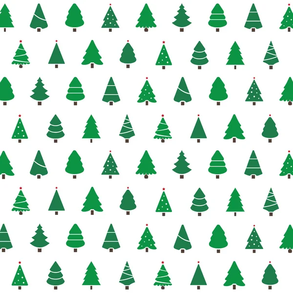 Árbol de navidad patrón de fondo — Vector de stock