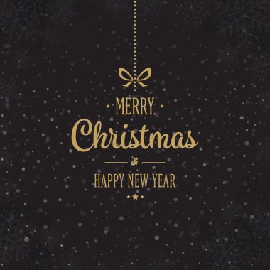 neşeli Noel türü siyah arka plan