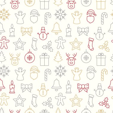 Noel seamless modeli simgeleri arka plan