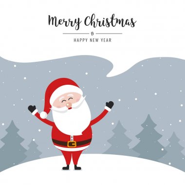 Noel Baba konuşma balonu neşeli Noel gretting metin kar lan