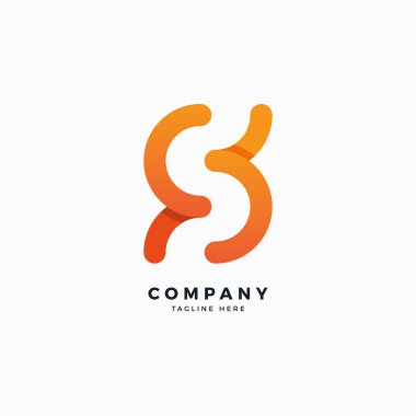 Harflerin logo tasarım şablonu