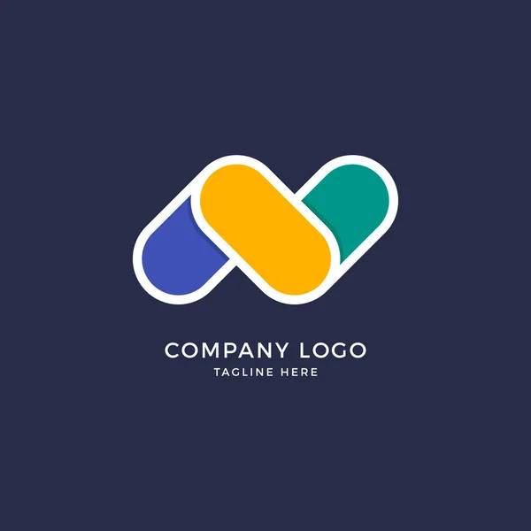 N Letter Logo Design Template — Stock Vector