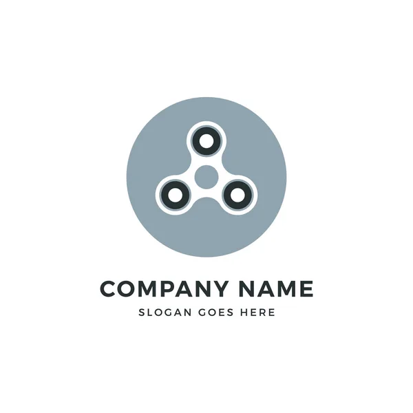 Modèle de conception de logo Spinner — Image vectorielle