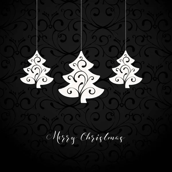 クリスマスの装飾と黒の装飾の背景 ロイヤリティフリーのストックイラスト