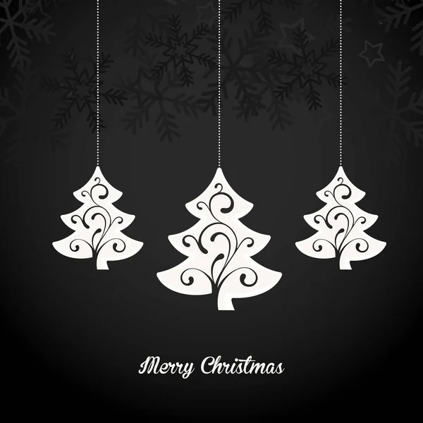 クリスマスの装飾と黒の装飾の背景 ロイヤリティフリーストックベクター