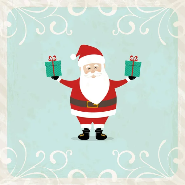 Рождественские открытки Санта-Клауса — стоковый вектор