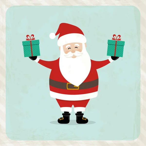 Рождественские открытки Санта-Клауса — стоковый вектор