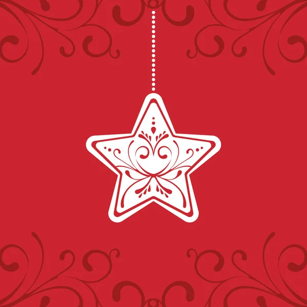 Rot weihnachtskarte dekoration karte element hintergrund — Stockvektor
