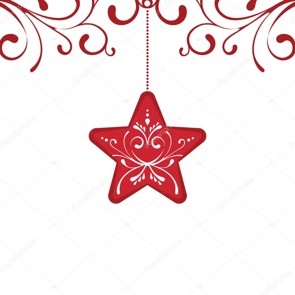 Christmas Star Decoration decoration card element background