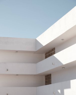 Mimari minimalizm modern stil tasarım ayrıntıları dış beton soyut arka plan inşa