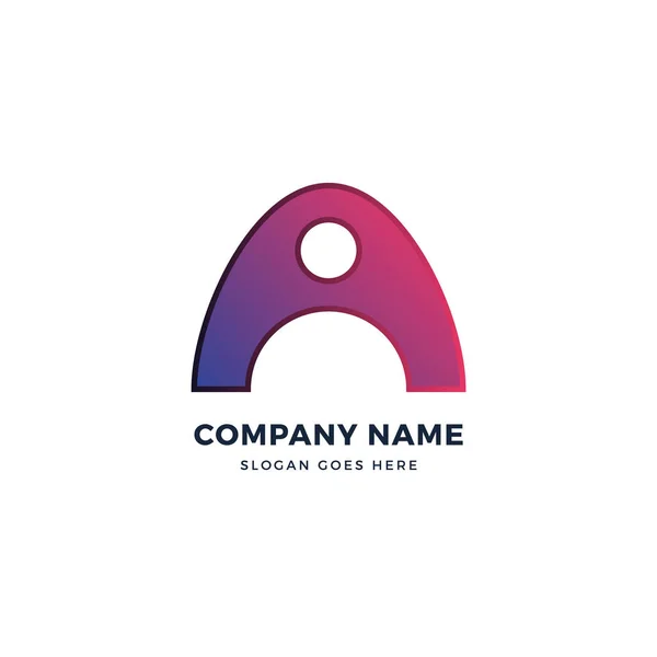Creative A Letter vector logo icon design template. Abstract logotype concept element sign shape. — 스톡 벡터