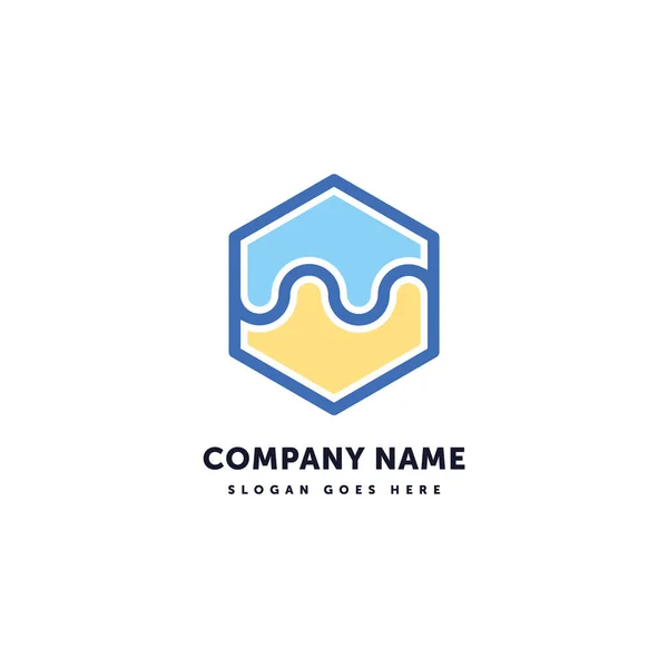 Серфінг Wave Vector Логотип Абстрактний Шаблон Дизайну Значка Піктограми Форма — стоковий вектор