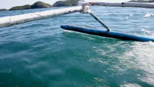 Traditional Paraw Boat Philippines — Stock Video