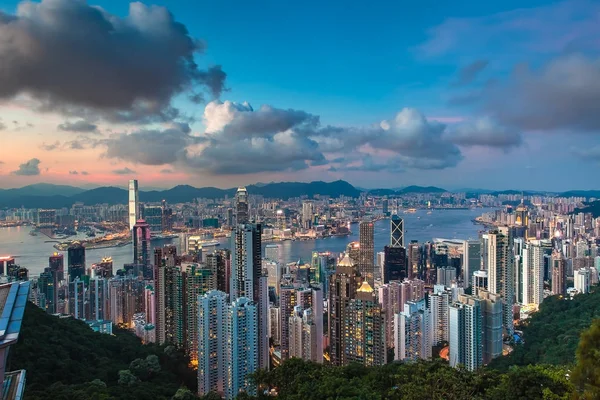 Hong Kong Victoria Peak Landskap — Stockfoto