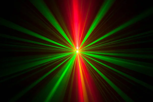 Colourful Laser Light Beams Taken Dark Room — Stock Photo, Image