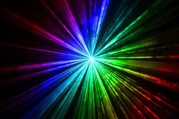 Colourful laser light beams taken in the dark room