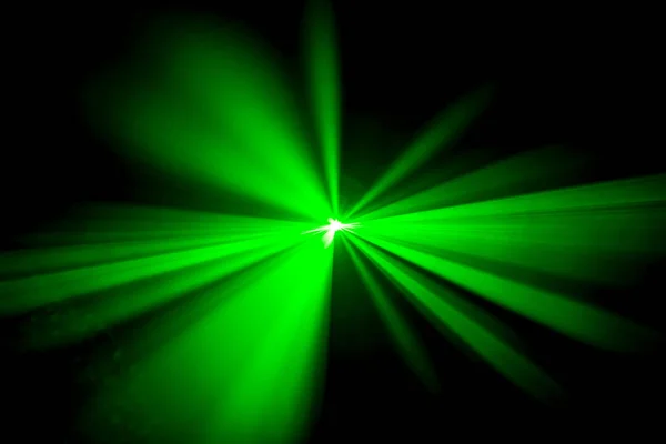 Fasci Luce Laser Colorati Presi Nella Stanza Buia — Foto Stock