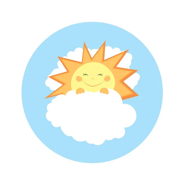 Good morning. Sun and clouds. — Stock Photo, Image