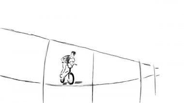 Bmx motoruna atla. Klasik gençlik..