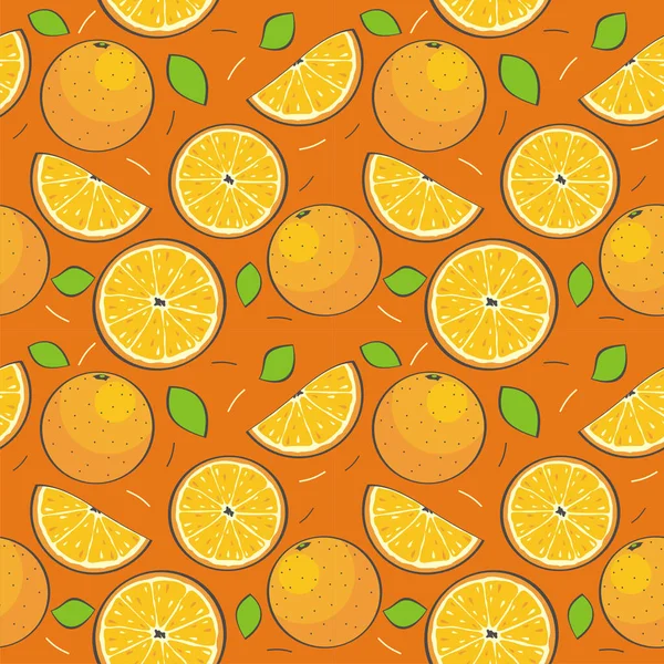 Vector patrón naranja — Vector de stock