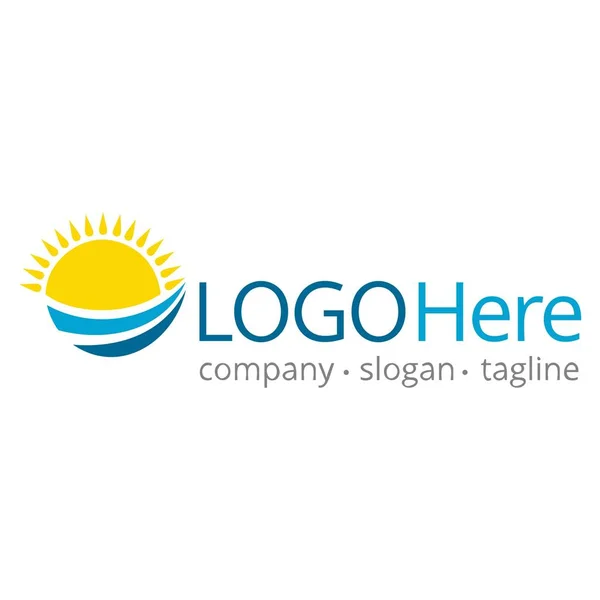 Logotype Resor Och Rekreation — Stock vektor