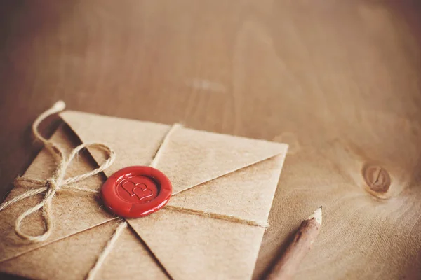 Love Letter and pencil — Stock Photo, Image