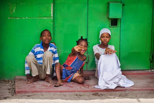 Mombaça. Quênia. 26 de janeiro de 2012 Crianças da África — Fotografia de Stock