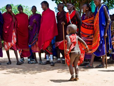Afrikalı kabile. Masai