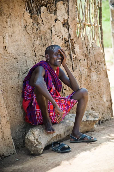 Africký kmen. Masajové — Stock fotografie