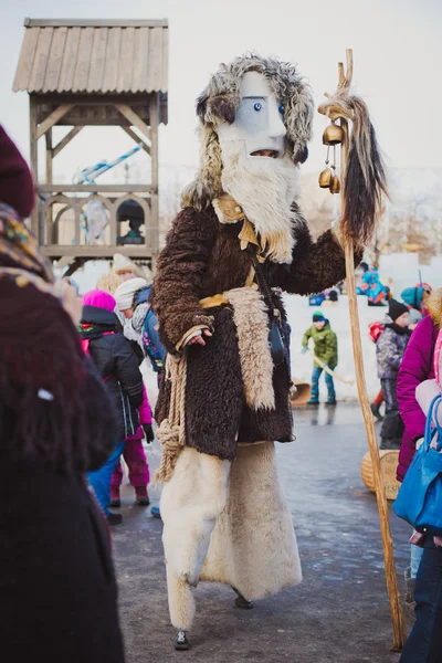 Rusland. Moscow.Red plein 26 februari 2017. Carnaval Maslenica — Stockfoto