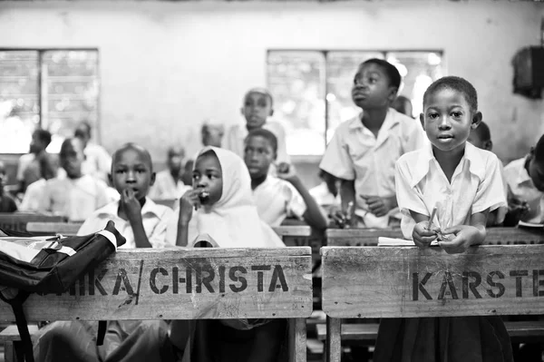 Afrikaanse Kinderen School Bureaus Klas Kenia — Stockfoto