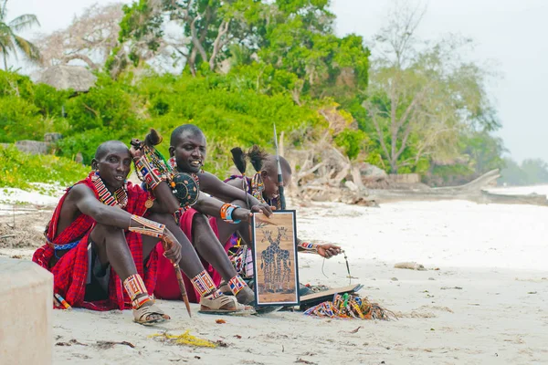 Африканское племя Масаи — стоковое фото