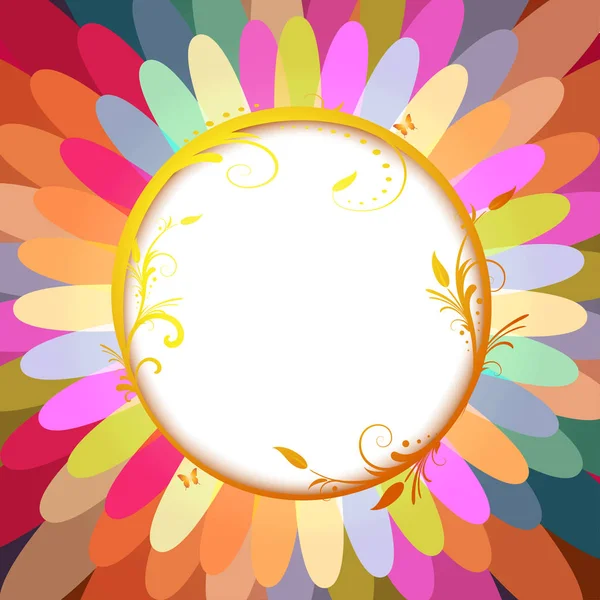 Background Colored Flower Vector Graphics