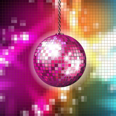 Disko topu ile sarhoş arka plan