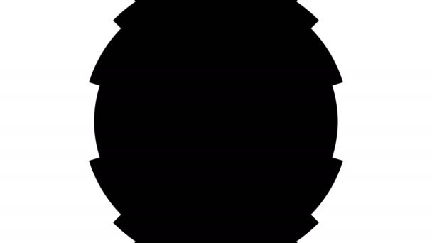 vidéo 4k ultra HD de la formation de cercles concentriques rend dedans et dehors, milieux de mouvement CGI haute définition idéal pour l'édition, idéal pour la touche luma et le masquage, canal alpha 