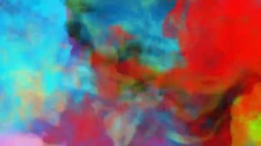Soyut renk dumanının renkli karışımı, arka plan için ideal, haber açıcı ve olay kutlaması