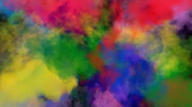 Arka plan, olay ve festival kutlamaları için birden fazla renk dumanı karışımı