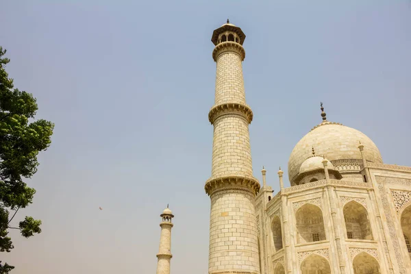 Vista Perspectiva Del Mausoleo Taj Mahal Imagen Estilo Retro Vintage —  Fotos de Stock