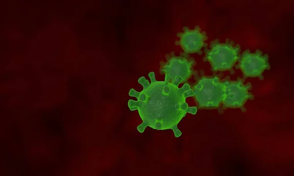 Virus microscopisch onderzoek — Stockfoto