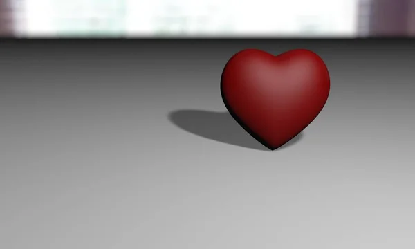 Sevgililer günü kalpleri ve yüzük 3d çizim