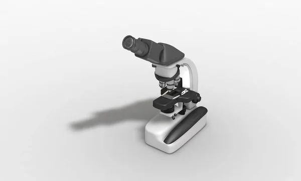 Mikroskop Badanie trójwymiarowe edukacji — Zdjęcie stockowe
