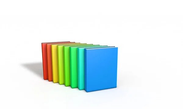 A koncepció a munka, hogy létrehoz egy színes könyv — Stock Fotó
