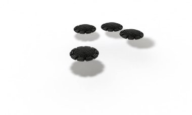 Farklı ufo çalışma 3d render