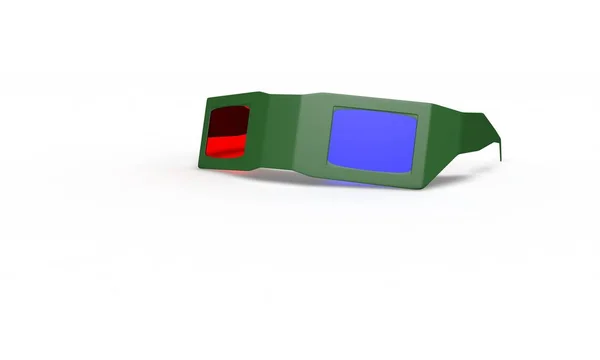 Γυαλιά 3D μοντέλο 3d καθιστούν — Φωτογραφία Αρχείου