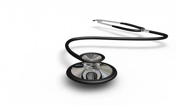 Doctor Stethoscope ,front view, 3d render — Stock Photo, Image