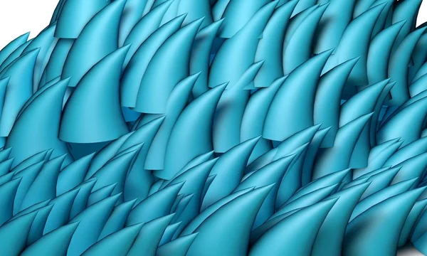 Modelos de cono de bule abstracto, renderizado 3d — Foto de Stock