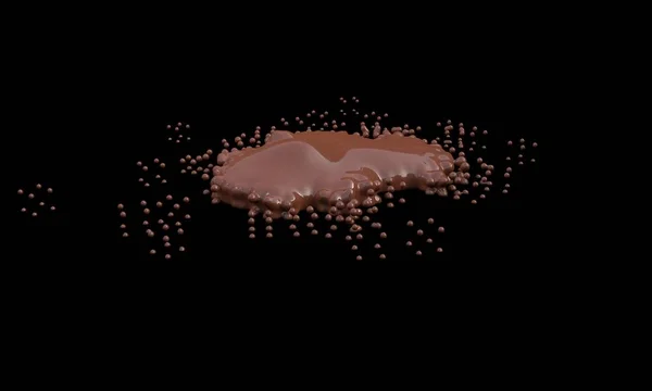 Çikolata kavramı üzerinde siyah, 3d