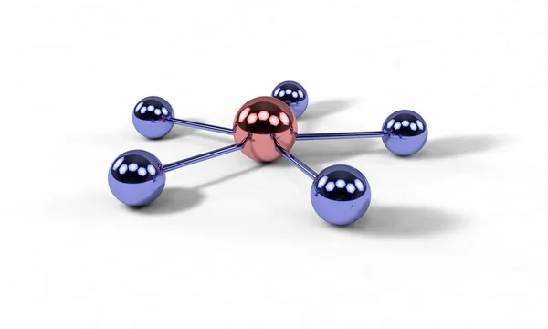 Ağ Internet kavramı, 3D render renkli